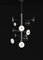 Glänzender Teti Kronleuchter aus schwarzem Metall von Alabastro Italiano 2