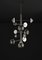 Lámpara de araña Ares de metal negro cepillado de Alabastro Italiano, Imagen 2