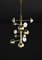 Ares Shiny Gold Metal Chandelier by Alabastro Italiano 2