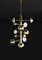 Lámpara de araña Ares de metal dorado brillante de Alabastro Italiano, Imagen 2