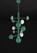 Ares Freedom Green Metal Chandelier by Alabastro Italiano 2