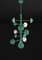 Ares Freedom Green Metal Chandelier by Alabastro Italiano, Image 2