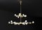 Demetra Brushed Brass Double Chandelier by Alabastro Italiano, Image 2