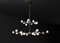 Demetra Brushed Burnished Metal Double Chandelier by Alabastro Italiano 2