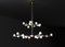 Demetra Shiny Gold Metal Double Chandelier by Alabastro Italiano 2