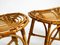 Bamboo Stools in Oval Shape, 1980s, Set of 2 7