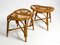 Bamboo Stools in Oval Shape, 1980s, Set of 2 6