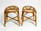 Bamboo Stools in Oval Shape, 1980s, Set of 2 4