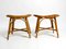 Bamboo Stools in Oval Shape, 1980s, Set of 2 2