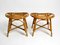 Bamboo Stools in Oval Shape, 1980s, Set of 2, Image 1