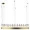 Urano Brushed Brass 60 Pendant Light 3 by Alabastro Italiano 1