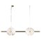 Ermes Shiny Gold Metal and Alabaster Pendant Light 1 by Alabastro Italiano 1