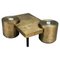 Pac Man Brass Coffee Tables by Brutalist Be, Set of 3, Image 1