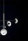 Lámpara colgante Apollo de metal negro cepillado de Alabastro Italiano, Imagen 4