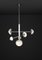 Apollo Shiny Silver Metal Pendant Lamp by Alabastro Italiano 2