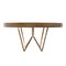 Maurits Reclaimed Oak Round Dining Table by Fred and Juul 2