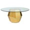 Rock Gold Leaf Dining Table by Insidherland 1