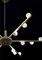 Lámpara de araña Demetra de metal bruñido de Alabastro Italiano, Imagen 4