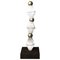 Lámpara de mesa Chronos de latón cepillado de Alabastro Italiano, Imagen 1