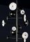 Lámpara de araña Teti de metal negro cepillado de Alabastro Italiano, Imagen 4