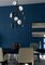 Teti Brushed Black Metal Chandelier by Alabastro Italiano 5