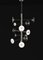 Teti Brushed Black Metal Chandelier by Alabastro Italiano 2