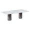 Doris White Carrara Marble Rectangular Dining Table by Fred and Juul 1