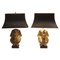 Pharaoh Table Lamps from Maison Jansen, 1970s, Set of 2 1