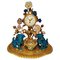 Chinosoiserie Style Gilt Bronze and Porcelain Clock, 1880s, Image 1