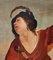 Artista di scuola spagnola, musicista ubriaco, XX secolo, olio su tela, con cornice, Immagine 3