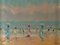 Artista de la escuela española, La playa, siglo XX, óleo sobre lienzo, Imagen 1