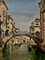 Artista de la escuela de español, Venecia, siglo XX, óleo sobre lienzo, Imagen 1