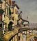 Artista de la escuela de español, Venecia, siglo XX, óleo sobre lienzo, Imagen 3