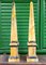 Italienische Obelisken aus Gelbem Marmor, Frühes 20. Jh., 2er Set 5