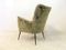 Vintage Italian Chair with Slender Brass Legs, Image 9