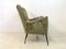 Vintage Italian Chair with Slender Brass Legs, Image 5