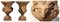 Jarrones florentinos renacentistas con cabezas de Aries, de principios del siglo XX. Juego de 2, Imagen 2