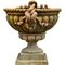 Baccellato Vasen mit Medusa Köpfen aus Terrakotta, 19. Jh., 2er Set 5