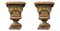 Baccellato Vasen mit Medusa Köpfen aus Terrakotta, 19. Jh., 2er Set 6