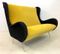 Italian Mustard and Black Sofa, 1950s, Image 3