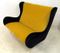 Italian Mustard and Black Sofa, 1950s 7