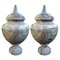 Turned Vases in Italian Lumachella Marble, Early 20th Century, Set of 2, Image 5