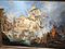 Battaglia di Trafalgar, XVIII secolo, Olio su tela, Incorniciato, Immagine 3