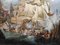 Battle of Trafalgar, 18th Century, Oil on Canvas, Framed 8