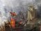 Battaglia di Trafalgar, XVIII secolo, Olio su tela, Incorniciato, Immagine 9