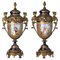 Porcelain Amphoras Sevres by Georges Émile Poitevin, 19th Century, Set of 2 1