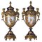 Amphoras Sevres de porcelana de Georges Émile Poitevin, siglo XIX. Juego de 2, Imagen 6