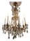 Large French Chandelier in Gilt Bronze and Faceted Glass, 1880s 7