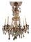 Large French Chandelier in Gilt Bronze and Faceted Glass, 1880s, Image 7