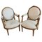 French Armchairs, 1750s, Set of 2 1